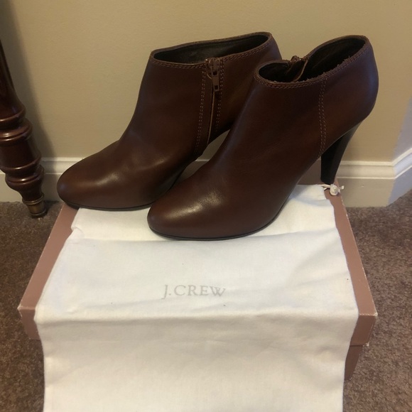 J Crew brown leather boots - Picture 3 of 9
